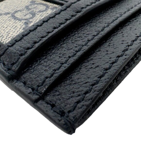Gucci  Ophidia GG Canvas Card Case Navy Blue 523159 - Picture 6 of 13